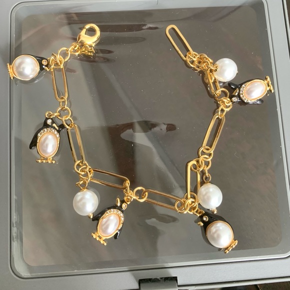 Lovely penguins pearl bracelet - Picture 2 of 2